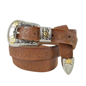 Cintura in cuoio stile western Georgia